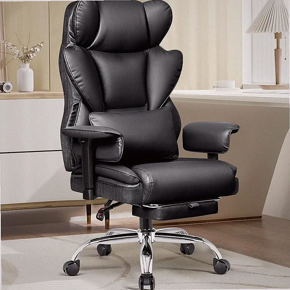 Heavy Duty Big & Tall Office Chair, 400 LBS, Lumbar Support & Foot Rest